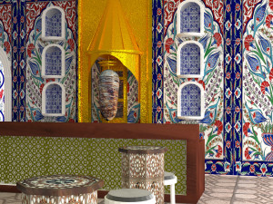Ottoman Restaurant 4K 3D Model