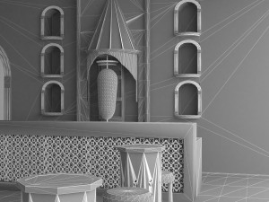 Ottoman Restaurant 4K 3D Model