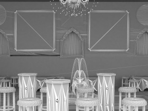 Ottoman Restaurant 4K 3D Model
