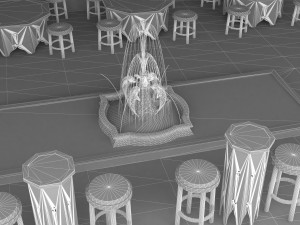 Ottoman Restaurant 4K 3D Model