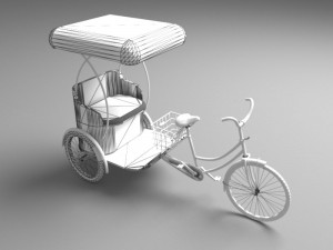 Bike Rickshaw 4 3D Model