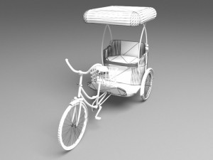 Bike Rickshaw 4 3D Model