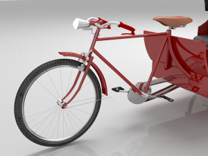 Bike Rickshaw 3 3D Model