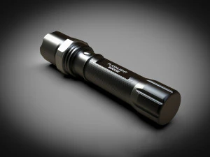 Tactical Flashlight 3D Model