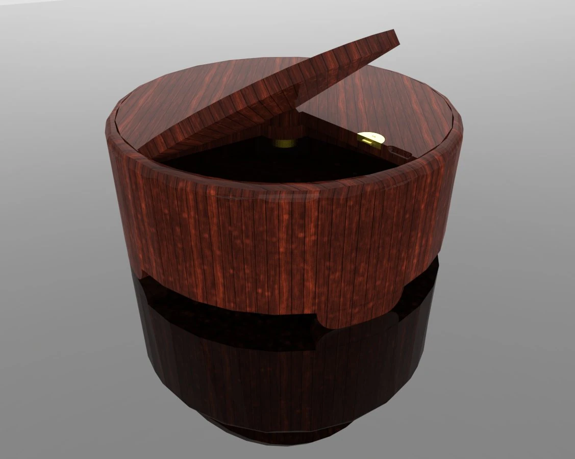 Hope Chest 3D Model .c4d .max .obj .3ds .fbx .stl .blend 