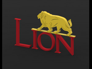 Lion Logo Modello 3D