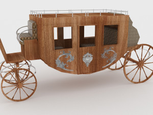 Western Wagon 4 Modello 3D