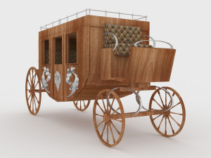 Western Wagon 4 3D Model