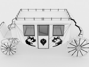 Western Wagon 4 3D Model