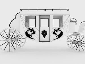Western Wagon 4 3D Model
