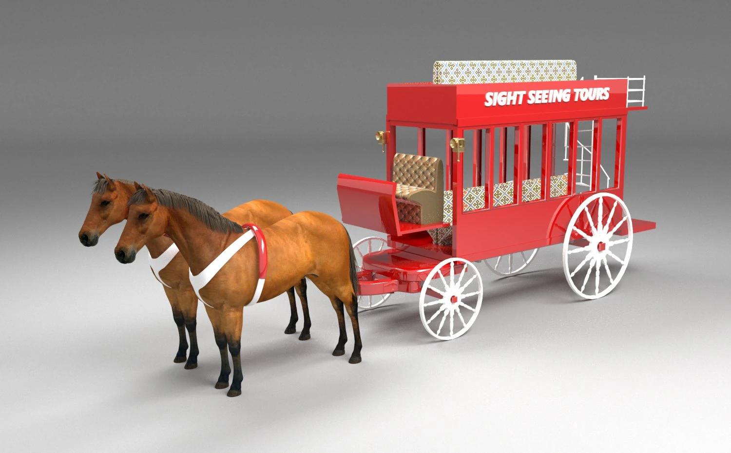 Sight Seeing Tours 3D Model .c4d .max .obj .3ds .fbx .stl .blend 