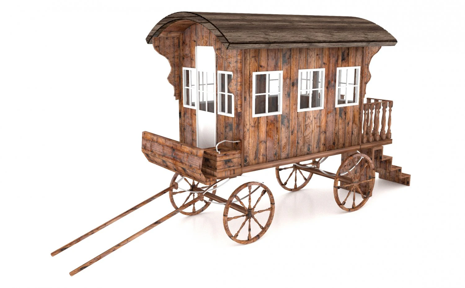 Caravan 2 3D Model .c4d .max .obj .3ds .fbx .stl .blend 