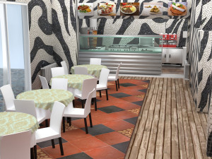 Zebra Restaurant Modèle 3D