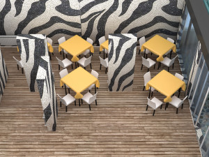Zebra Restaurant Modèle 3D