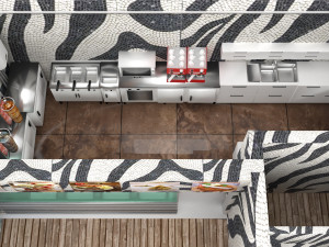 Zebra Restaurant Modèle 3D