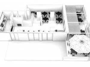 Zebra Restaurant 3D Model