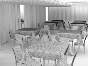 Zebra Restaurant Modèle 3D