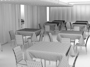 Zebra Restaurant 3D Model