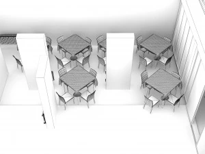 Zebra Restaurant 3D Model