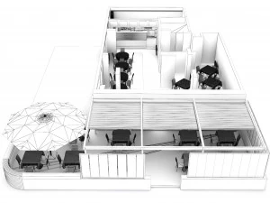 Zebra Restaurant 3D Model