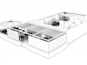 Zebra Restaurant 3D Model