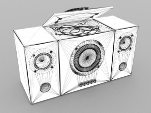 Compact Boombox 3D मॉडल