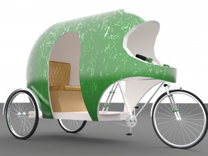 Modern Rickshaw Model 3D