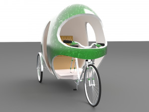Modern Rickshaw Model 3D