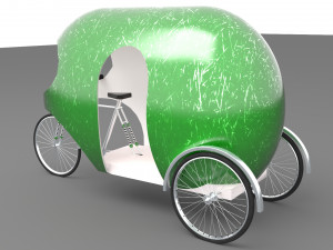 Modern Rickshaw Model 3D