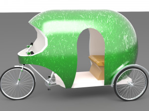 Modern Rickshaw Model 3D