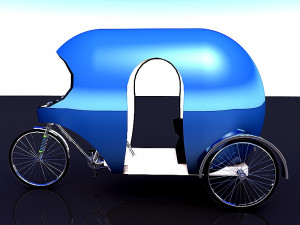 Modern Rickshaw Model 3D