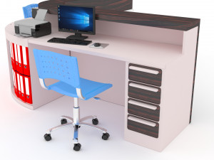 Information Desk 3D Model