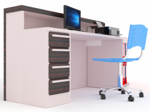 Information Desk 3D Model