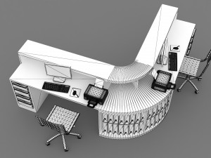 Information Desk 3D Model
