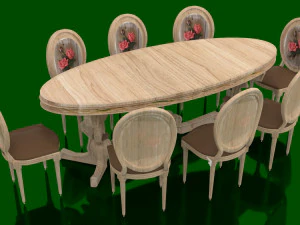 Dining Room Set 3D Model