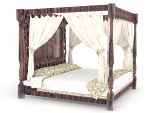 Bed of the Noble 3D Model