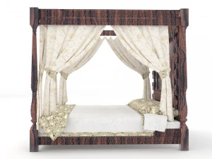 Bed of the Noble 3D Model