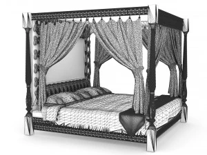 Bed of the Noble 3D Model