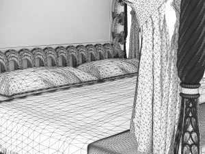 Bed of the Noble 3D Model