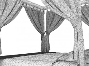 Bed of the Noble 3D Model