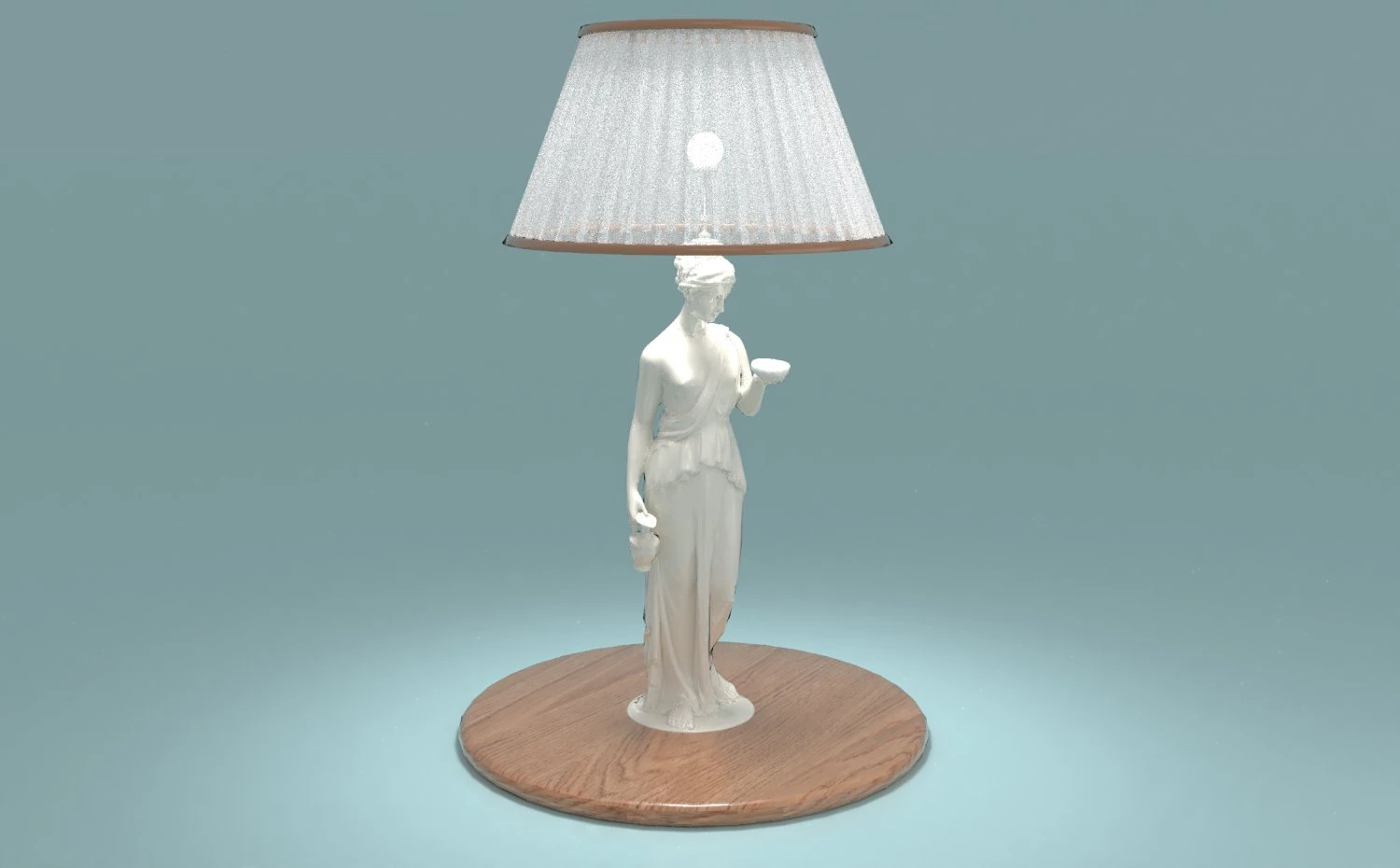 Bedside Lamp 3D Model .c4d .max .obj .3ds .fbx .stl .blend 