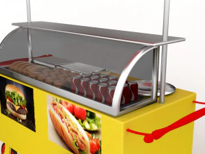 Fast Food Cart 3D Model