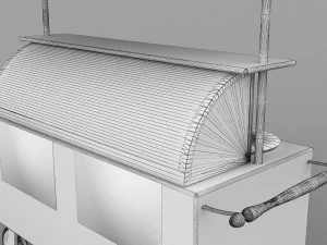Fast Food Cart 3D Model