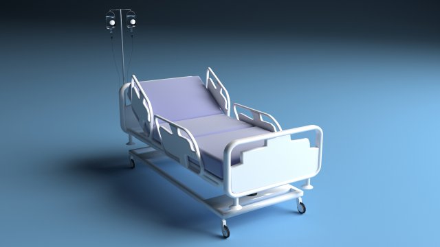 Intensive Care Bed 2 Modelo 3D .c4d .max .obj .3ds .fbx .stl .blend 