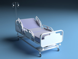 Intensive Care Bed 2 3D Model
