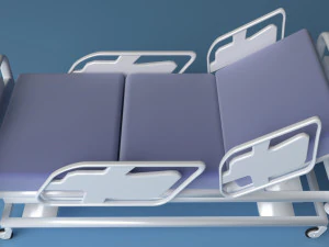 Cama de cuidados intensivos 2 Modelo 3D