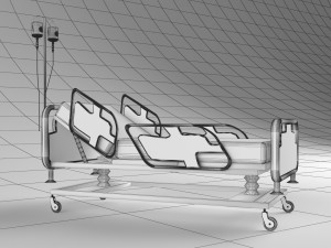 Intensive Care Bed 2 Modelo 3D