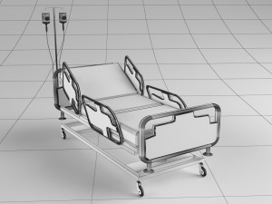 Intensive Care Bed 2 Modelo 3D