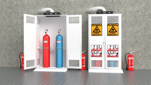 Ventilation System 3D Model .c4d .max .obj .3ds .fbx .stl .blend 
