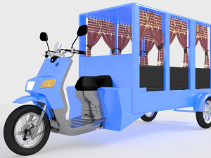Motobus 3D-Modell
